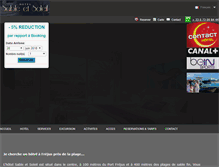 Tablet Screenshot of hotel-sableetsoleil.com
